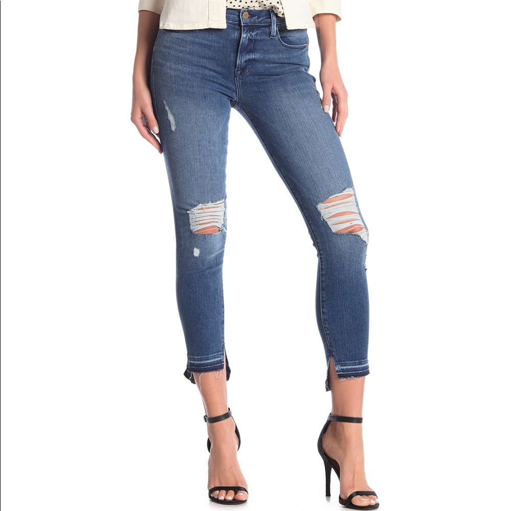 Frame high wasted skinny jeans
